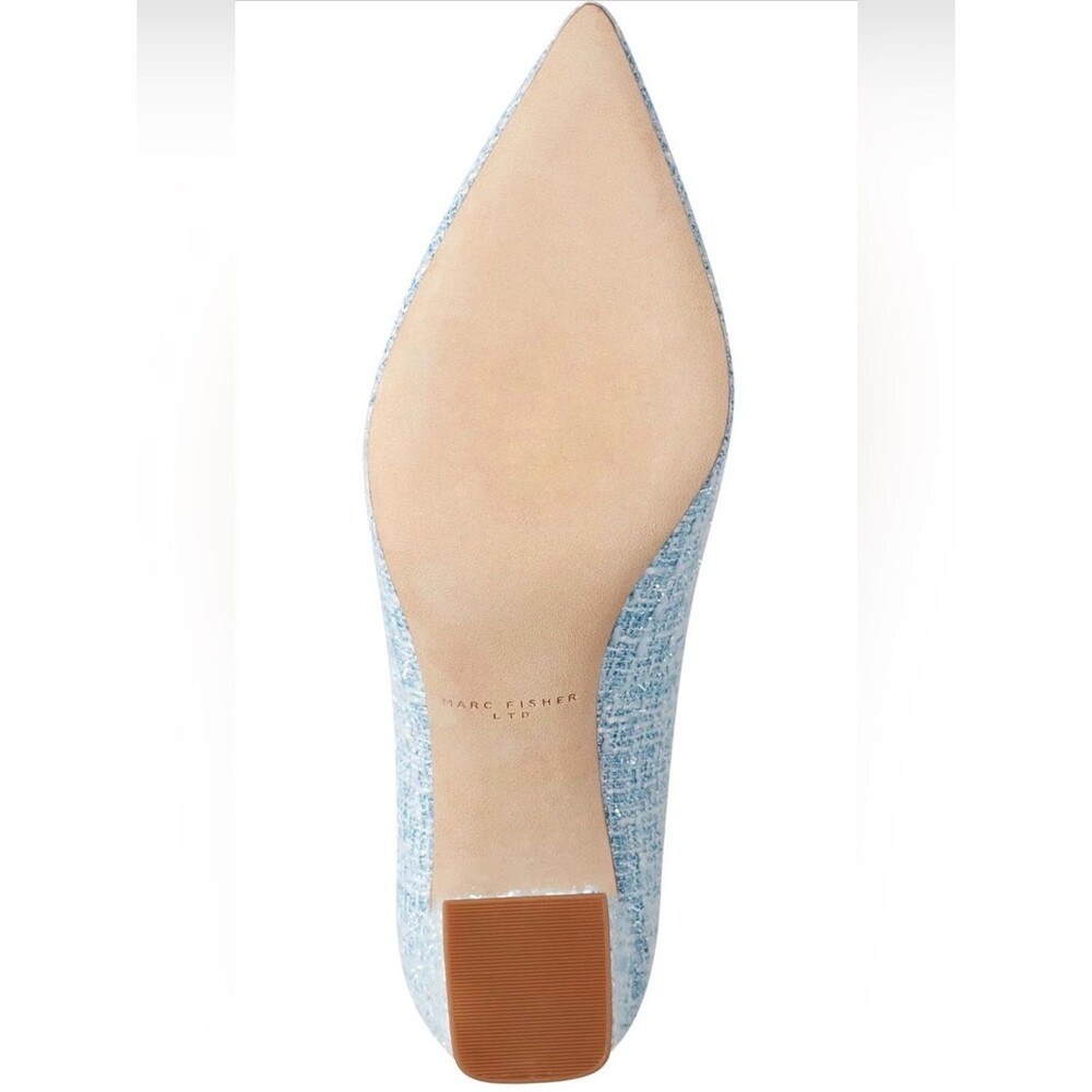 Marc Fisher LTD Womens Zala light blue pump LIKE NEW - Picture 5 of 10